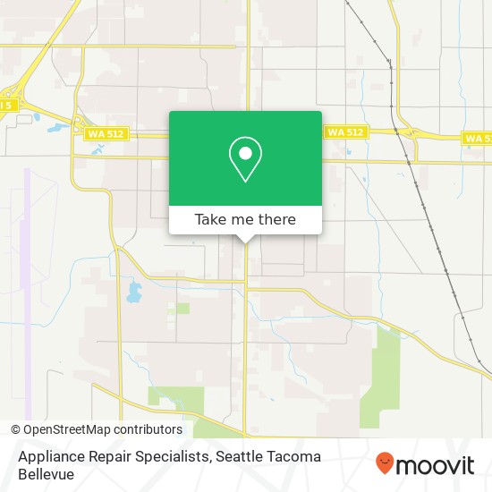 Appliance Repair Specialists map