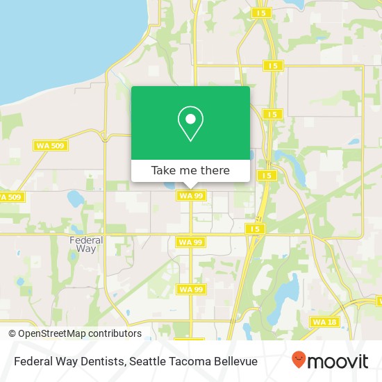 Federal Way Dentists map