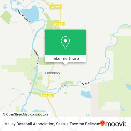 Mapa de Valley Baseball Association