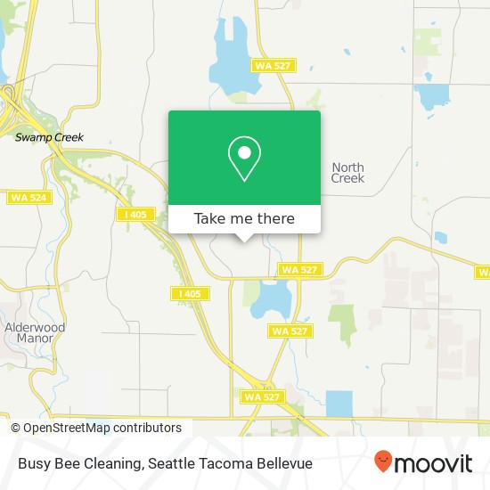 Busy Bee Cleaning map