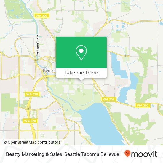 Beatty Marketing & Sales map