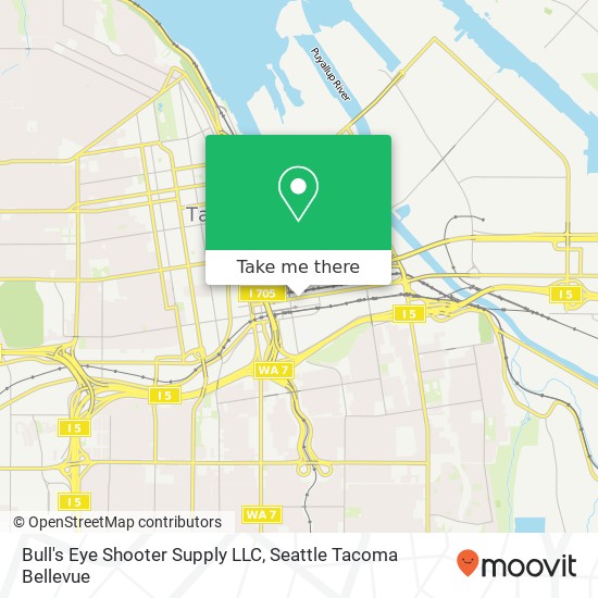 Mapa de Bull's Eye Shooter Supply LLC