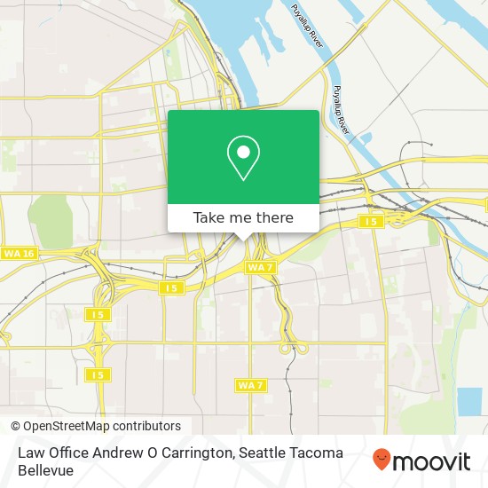 Law Office Andrew O Carrington map