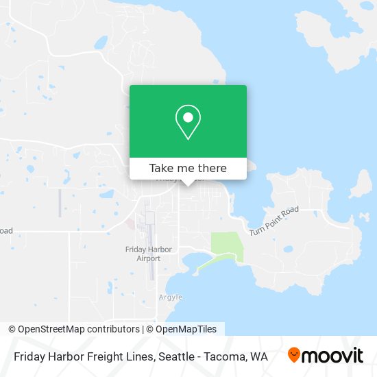 Friday Harbor Freight Lines map