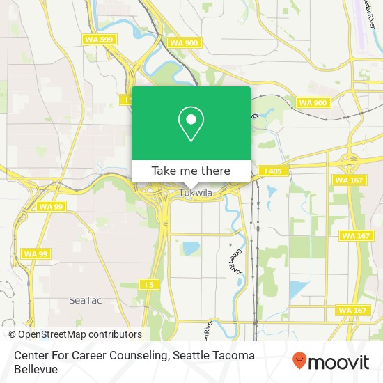 Mapa de Center For Career Counseling