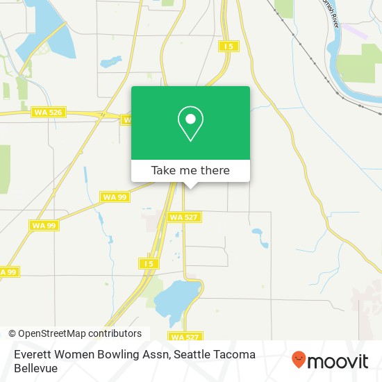 Everett Women Bowling Assn map