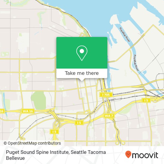 Puget Sound Spine Institute map