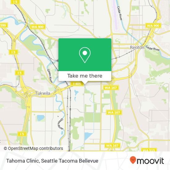 Tahoma Clinic map
