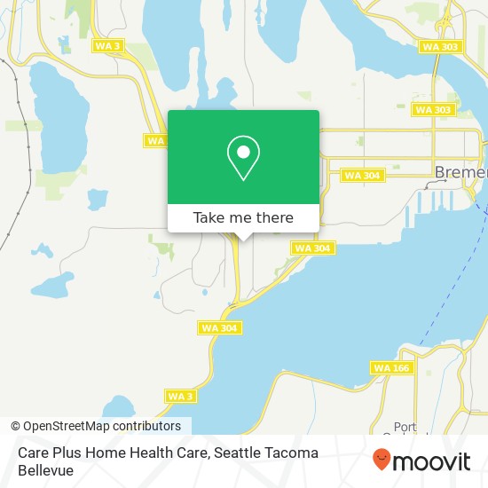 Mapa de Care Plus Home Health Care