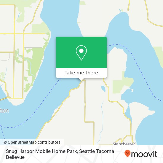 Snug Harbor Mobile Home Park map