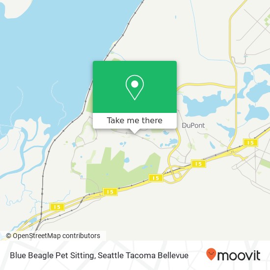 Mapa de Blue Beagle Pet Sitting