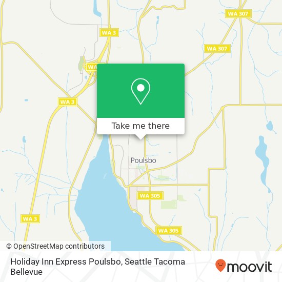 Holiday Inn Express Poulsbo map