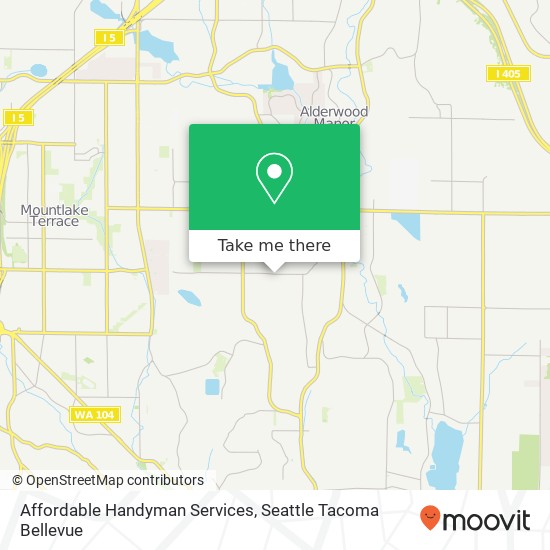 Affordable Handyman Services map