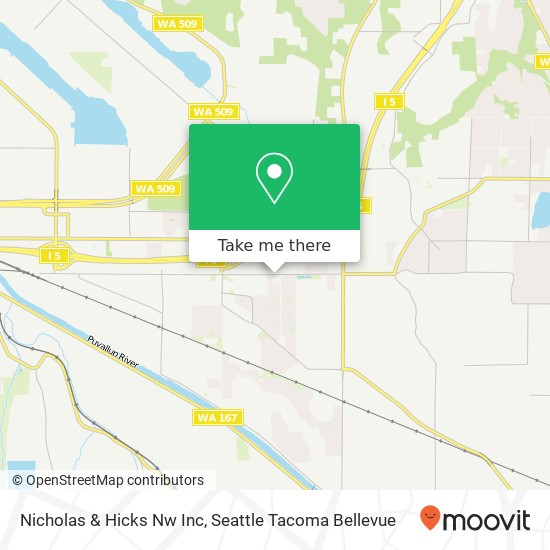 Mapa de Nicholas & Hicks Nw Inc
