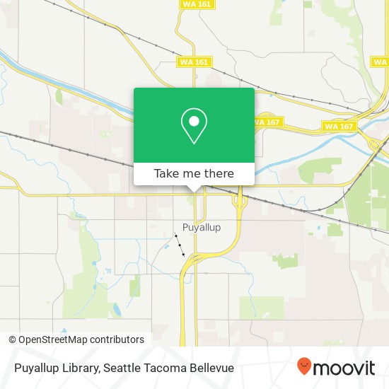 Puyallup Library map