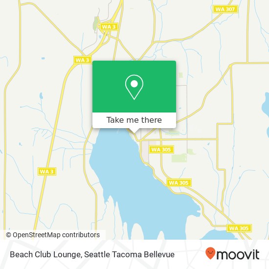 Mapa de Beach Club Lounge