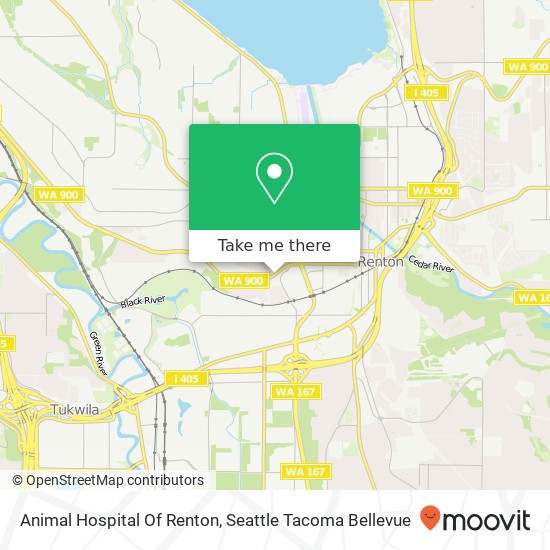 Mapa de Animal Hospital Of Renton