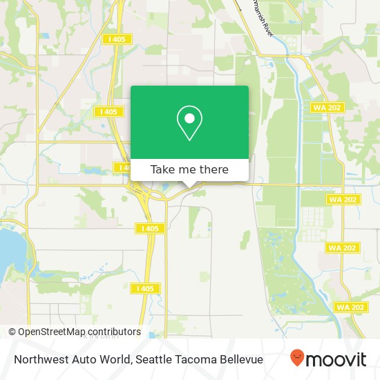 Northwest Auto World map