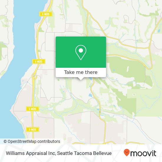 Mapa de Williams Appraisal Inc