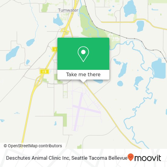 Deschutes Animal Clinic Inc map