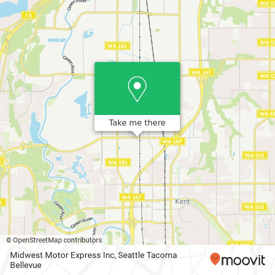 Midwest Motor Express Inc map