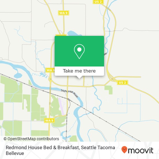 Mapa de Redmond House Bed & Breakfast