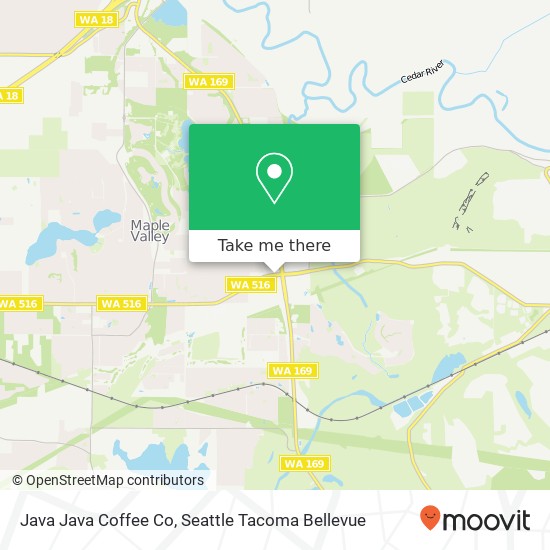 Java Java Coffee Co map