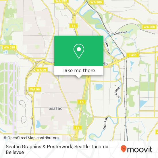 Seatac Graphics & Posterwork map