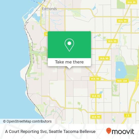 A Court Reporting Svc map
