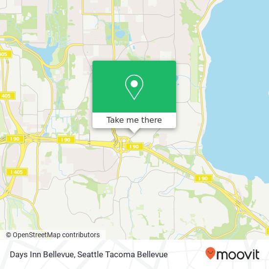 Days Inn Bellevue map