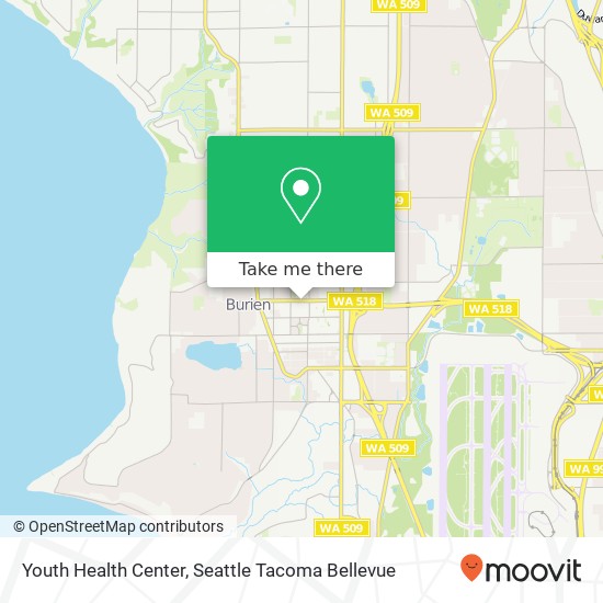 Youth Health Center map