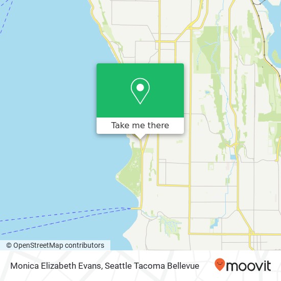 Monica Elizabeth Evans map