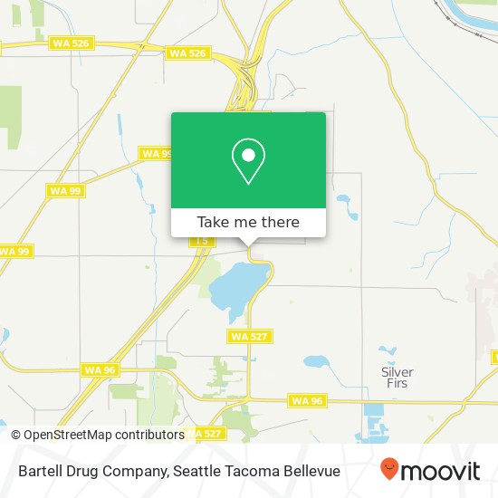 Mapa de Bartell Drug Company