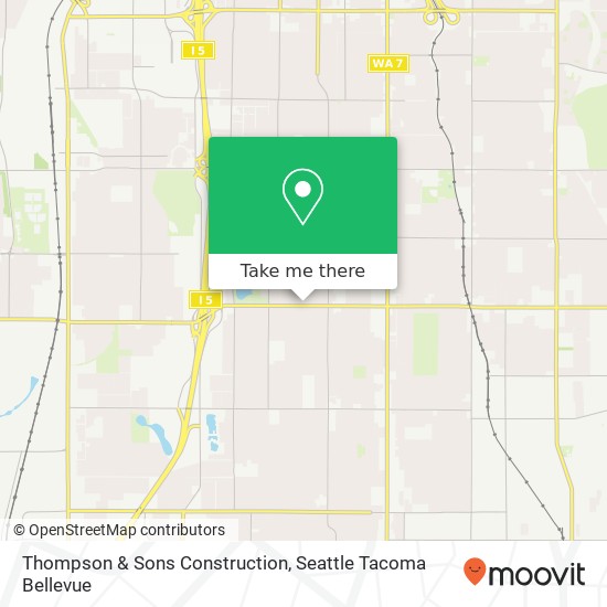 Thompson & Sons Construction map