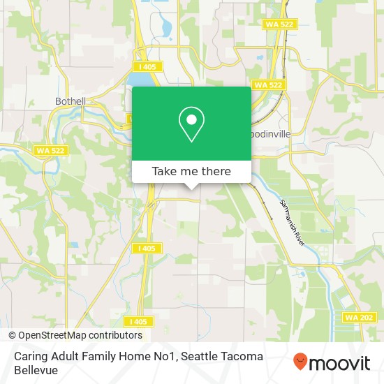 Caring Adult Family Home No1 map