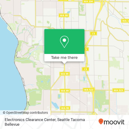 Electronics Clearance Center map