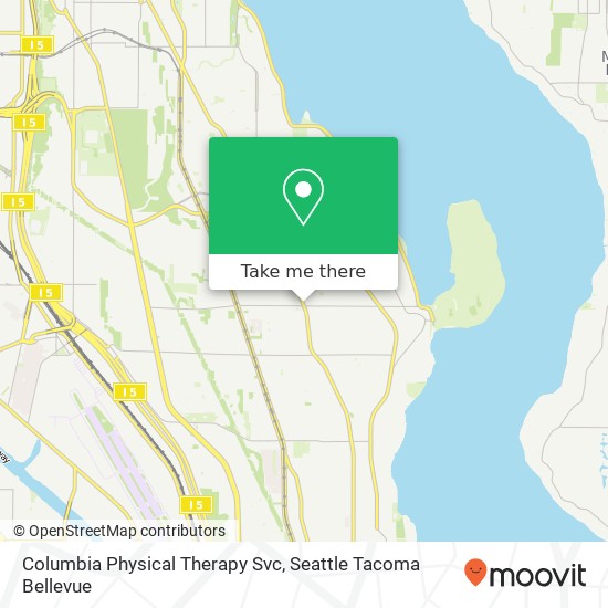 Columbia Physical Therapy Svc map