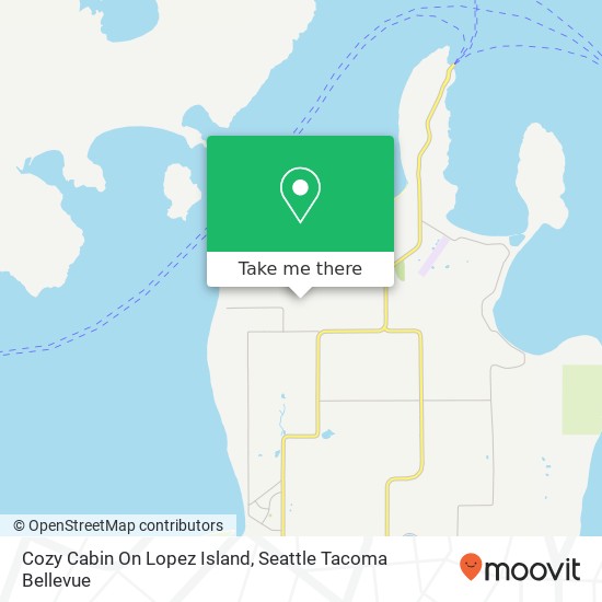 Mapa de Cozy Cabin On Lopez Island