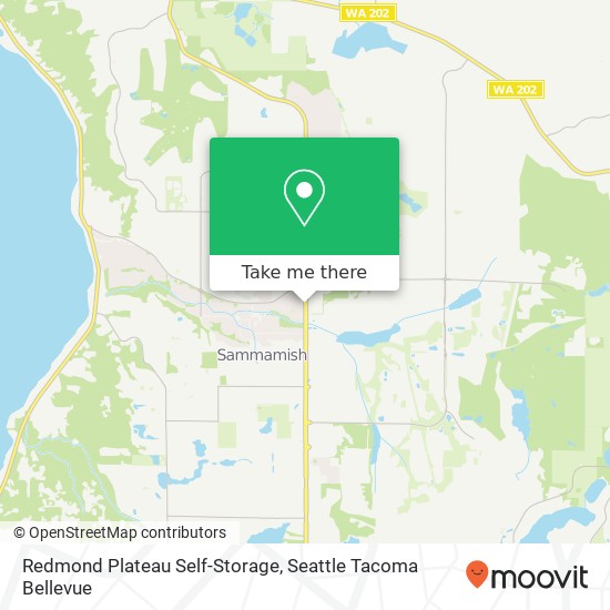 Redmond Plateau Self-Storage map