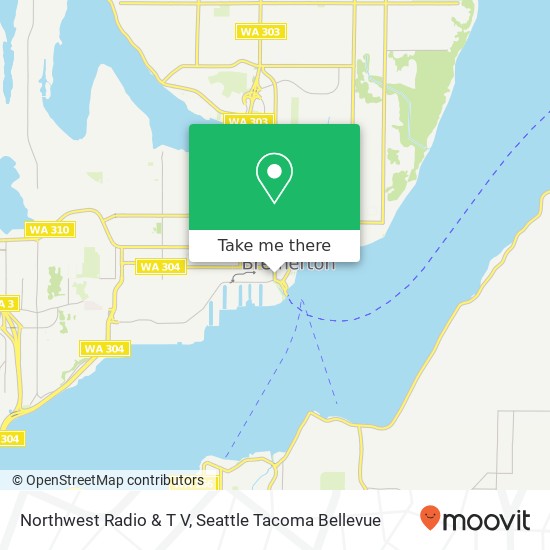 Northwest Radio & T V map
