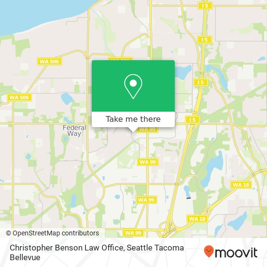 Christopher Benson Law Office map