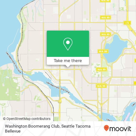 Washington Boomerang Club map