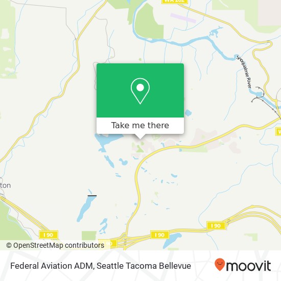 Federal Aviation ADM map