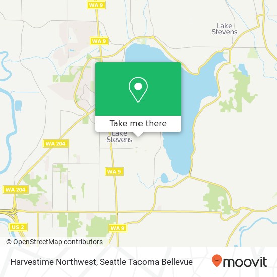 Harvestime Northwest map