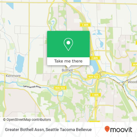 Mapa de Greater Bothell Assn