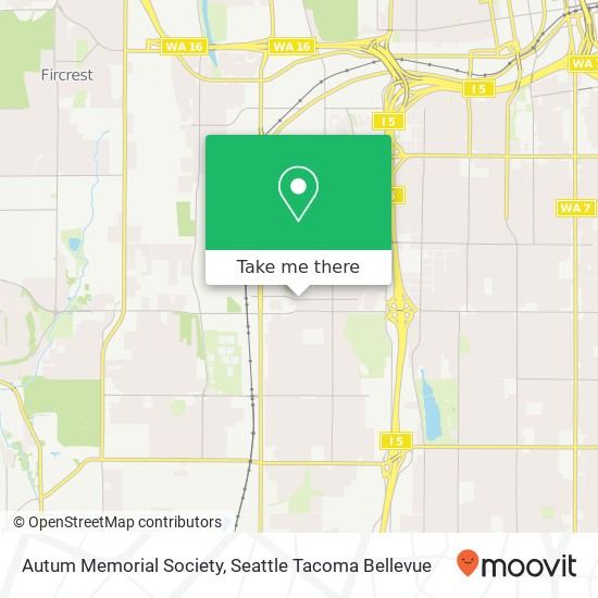 Autum Memorial Society map