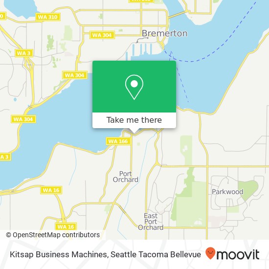 Mapa de Kitsap Business Machines