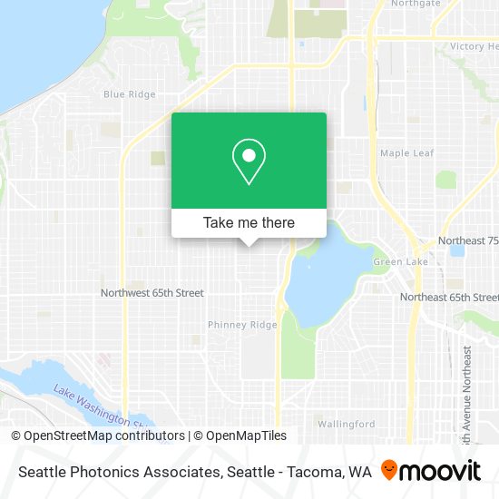 Seattle Photonics Associates map