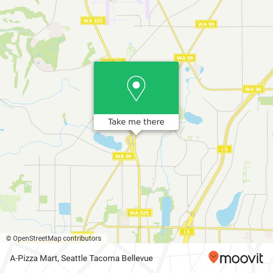 A-Pizza Mart map