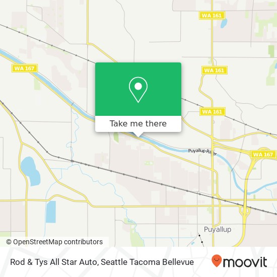 Rod & Tys All Star Auto map